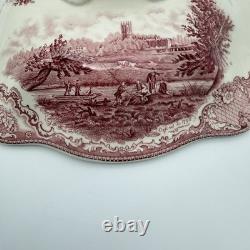 Johnson Bros Classic Old Britain Castles Pattern Pink Soup Tureen-no Ladle