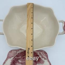 Johnson Bros Classic Old Britain Castles Pattern Pink Soup Tureen-no Ladle