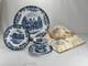 Johnson Bros Coaching Scenes 8 Pc Set 2 Place Settings England Blue Transferware