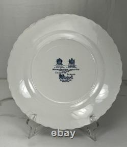Johnson Bros Coaching Scenes 8 Pc Set 2 Place Settings England Blue Transferware