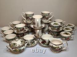 Johnson Bros Coffee Mug Tea Cup Set (36 Pieces) With Creamer And Sugar Bowl & Lid