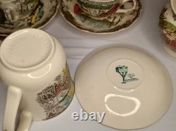 Johnson Bros Coffee Mug Tea Cup Set (36 Pieces) With Creamer And Sugar Bowl & Lid