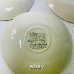 Johnson Bros Dream TownLot of 5 Sets of 8oz Cup & Saucer (10 pieces) Vintage