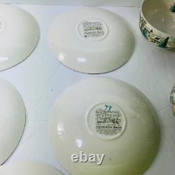Johnson Bros Dream TownLot of 5 Sets of 8oz Cup & Saucer (10 pieces) Vintage