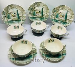 Johnson Bros Dream TownLot of 5 Sets of 8oz Cup & Saucer (10 pieces) Vintage