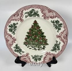 Johnson Bros England 1883 Old Britain Castles Christmas Tree Dinner Plate 10.5