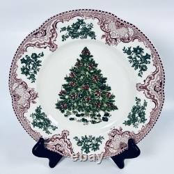 Johnson Bros England 1883 Old Britain Castles Christmas Tree Dinner Plate 10.5