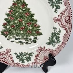 Johnson Bros England 1883 Old Britain Castles Christmas Tree Dinner Plate 10.5