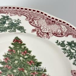 Johnson Bros England 1883 Old Britain Castles Christmas Tree Dinner Plate 10.5