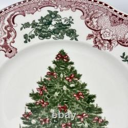 Johnson Bros England 1883 Old Britain Castles Christmas Tree Dinner Plate 10.5