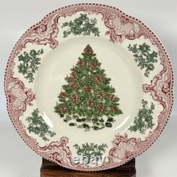 Johnson Bros England 1883 Old Britain Castles Christmas Tree Dinner Plate 10.5