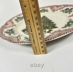 Johnson Bros England 1883 Old Britain Castles Christmas Tree Dinner Plate 10.5