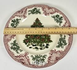 Johnson Bros England 1883 Old Britain Castles Christmas Tree Dinner Plate 10.5