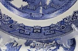 Johnson Bros England 1883 Set of 10 Dinner Plates Willow Pattern 10