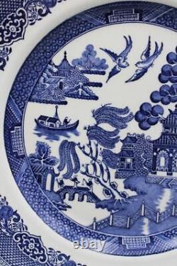 Johnson Bros England 1883 Set of 10 Dinner Plates Willow Pattern 10