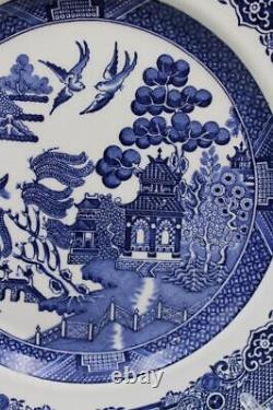 Johnson Bros England 1883 Set of 10 Dinner Plates Willow Pattern 10