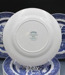 Johnson Bros England 1883 Set of 10 Dinner Plates Willow Pattern 10