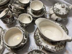 Johnson Bros England 1883 The Friendly Village Set Of 99 Pcs