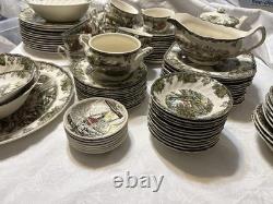 Johnson Bros England 1883 The Friendly Village Set Of 99 Pcs