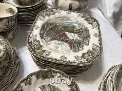 Johnson Bros England 1883 The Friendly Village Set Of 99 Pcs