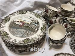 Johnson Bros England 1883 The Friendly Village Set Of 99 Pcs