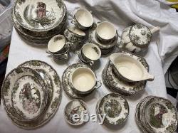 Johnson Bros England 1883 The Friendly Village Set Of 99 Pcs