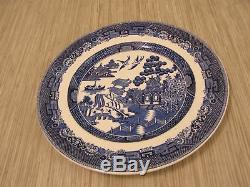 Johnson Bros England Blue Willow Earthware 46 Piece Set Plate Bowl Cup Saucer