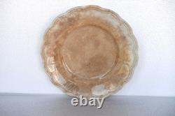 Johnson Bros England Brown Transferware Plate Scalloped Ironstone 10 VintageR