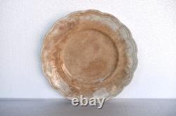 Johnson Bros England Brown Transferware Plate Scalloped Ironstone 10 VintageR