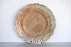 Johnson Bros England Brown Transferware Plate Scalloped Ironstone 10 VintageR