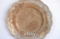 Johnson Bros England Brown Transferware Plate Scalloped Ironstone 10 VintageR