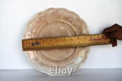 Johnson Bros England Brown Transferware Plate Scalloped Ironstone 10 VintageR