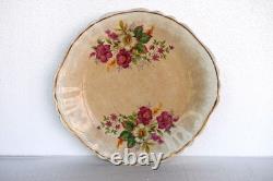 Johnson Bros England Brown Transferware Plate Scalloped Ironstone 10 VintageR