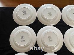 Johnson Bros England Friendly Village Dinner Plates Schoolhouse Lot of 12