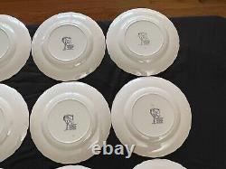 Johnson Bros England Friendly Village Dinner Plates Schoolhouse Lot of 12