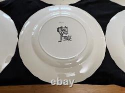 Johnson Bros England Friendly Village Dinner Plates Schoolhouse Lot of 12