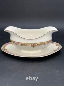 Johnson Bros England Gravy Boat With Attached Underplate Discontinued Pattern Fl