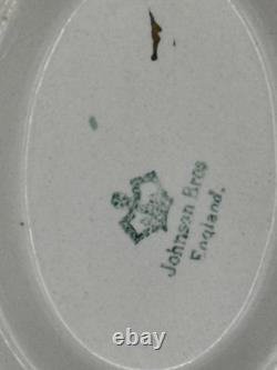 Johnson Bros England Gravy Boat With Attached Underplate Discontinued Pattern Fl