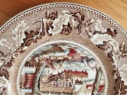 Johnson Bros England Historic America ChinaThanksgiving Xmas, platter&plates