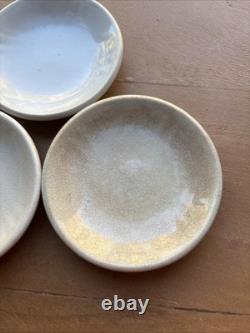 Johnson Bros England Ironstone Butter Pats 3 Staining Crazing Set of 3 Antique