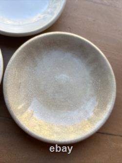 Johnson Bros England Ironstone Butter Pats 3 Staining Crazing Set of 3 Antique