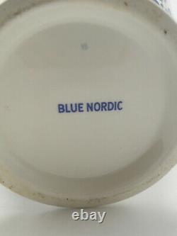 Johnson Bros England Nordic Blue Onion Coffee Pot w Lid 9 1/2in Ironstone China