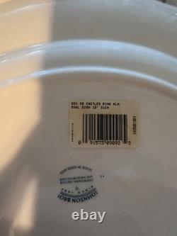 Johnson Bros England Old Britain Castles Pink Transferware 85-Piece Set