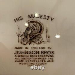 Johnson Bros England Oval Serving Platter His Majesty Huge 20 x 16 VTG