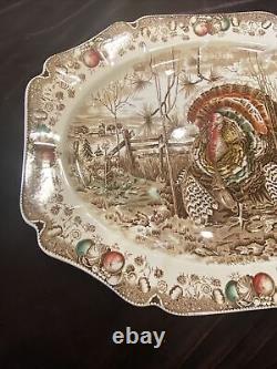 Johnson Bros England Oval Serving Platter His Majesty Huge 20 x 16 VTG