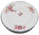 Johnson Bros England Regency Pink Roses Platinum Trim Dinner Plates Set Of 8