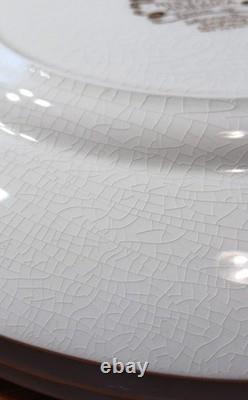 Johnson Bros England Thanksgiving 12 Plates Historic America Frozen Up