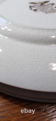 Johnson Bros England Thanksgiving 12 Plates Historic America Frozen Up