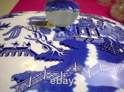 Johnson Bros England (Willow Blue) 13 1/4 OVAL COVERED TUREEN & LID Exc