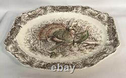 Johnson Bros England Windsor Ware Large Wild Turkeys Serving Plate Platter